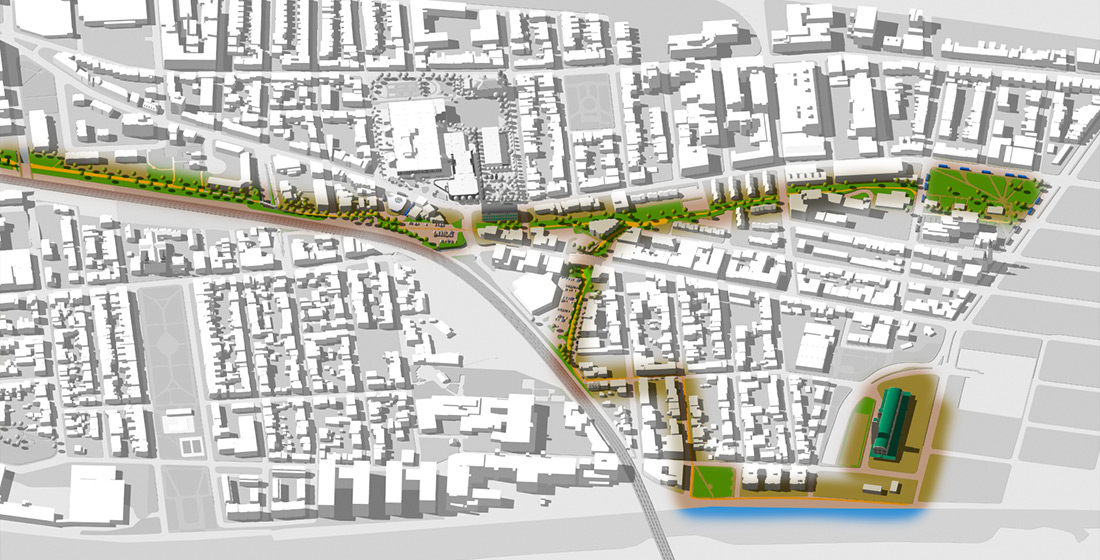 réseau de transport actif, passerelle pour piste cyclable, passerelle couverte pour piste cyclable