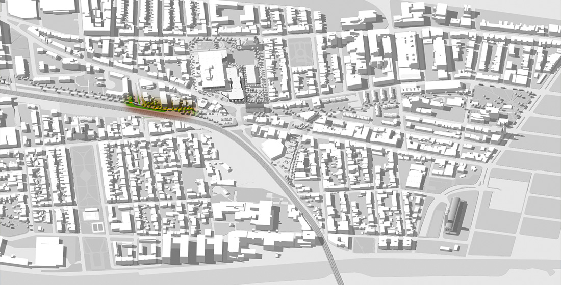 réseau de transport actif, passerelle pour piste cyclable, passerelle couverte pour piste cyclable