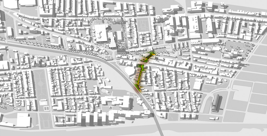 réseau de transport actif, passerelle pour piste cyclable, passerelle couverte pour piste cyclable
