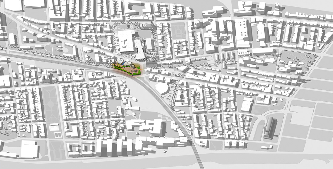 réseau de transport actif, passerelle pour piste cyclable, passerelle couverte pour piste cyclable