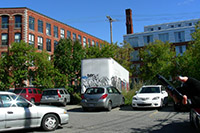 Saint-Henri, rue saint-Ambroise, stationnement, Montréal, le sud-Ouest