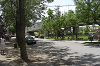 Village des tanneries, rue Cazelais, rue Desnoyers, rue Walnut, Échangeur Turcot, Montréal, le sud-Ouest